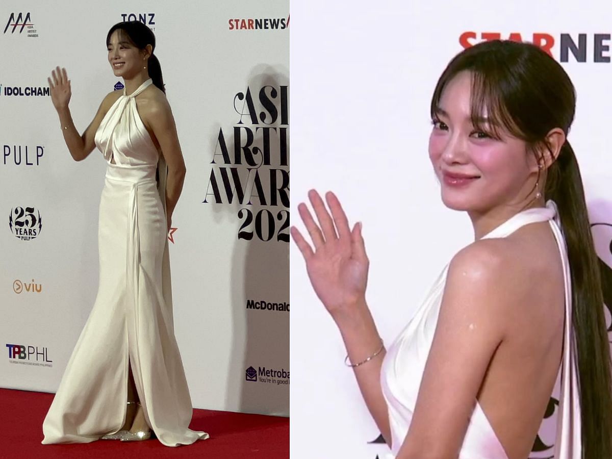 Kim Se-jeong&rsquo;s look for the Asia Artist Awards 2023 (Image via @live_world88837/@jiiincutie/X)