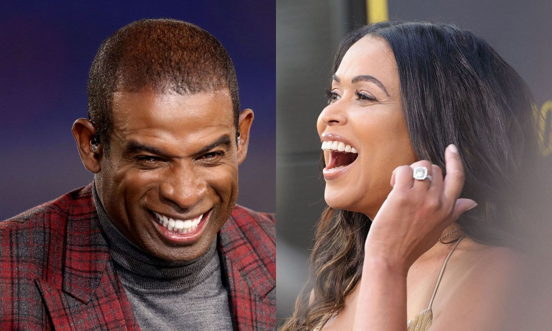 Deion Sanders and ex-fianc&eacute; Tracey Edmonds