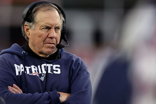 Bill Belichick at Kansas City Chiefs v New England Patriots