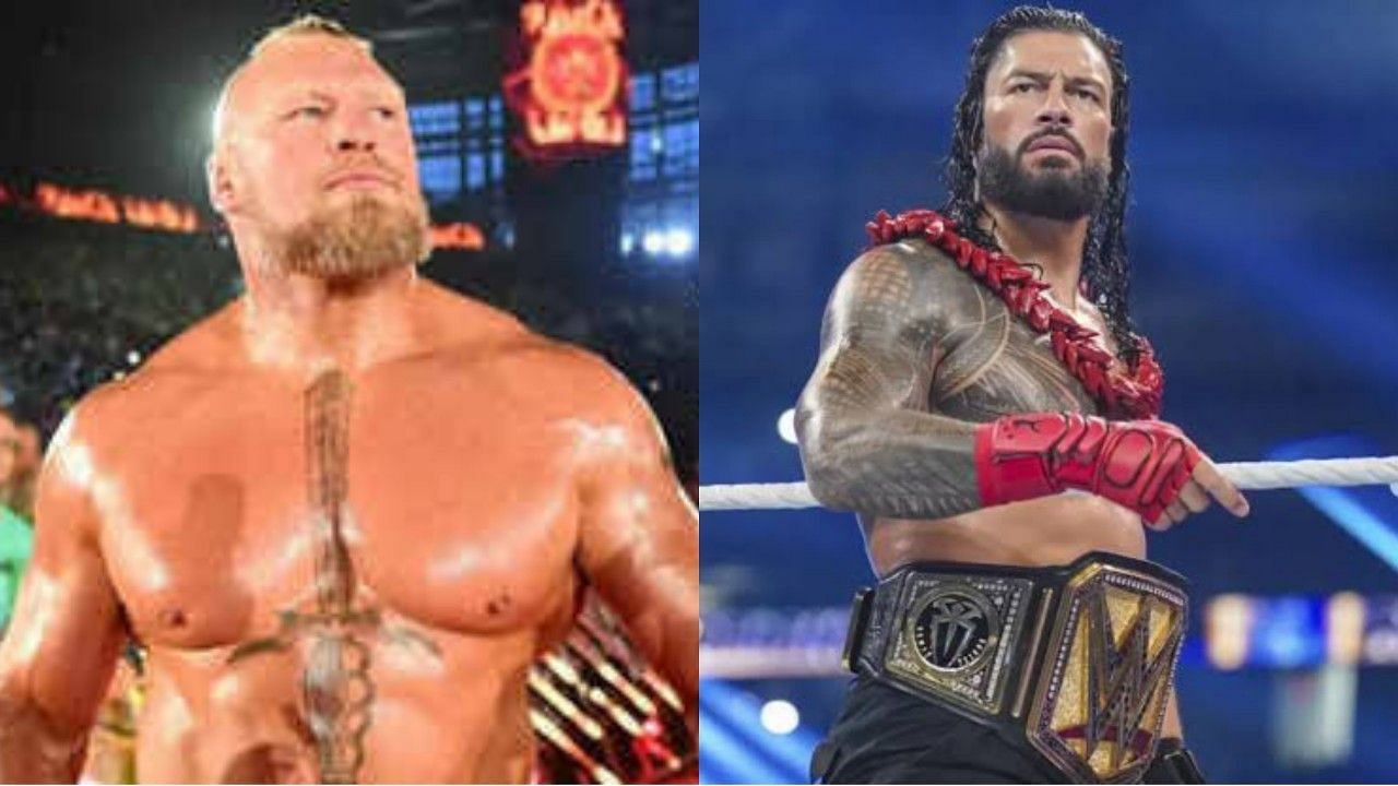 WWE सुपरस्टार्स ब्रॉक लैसनर और रोमन रेंस 