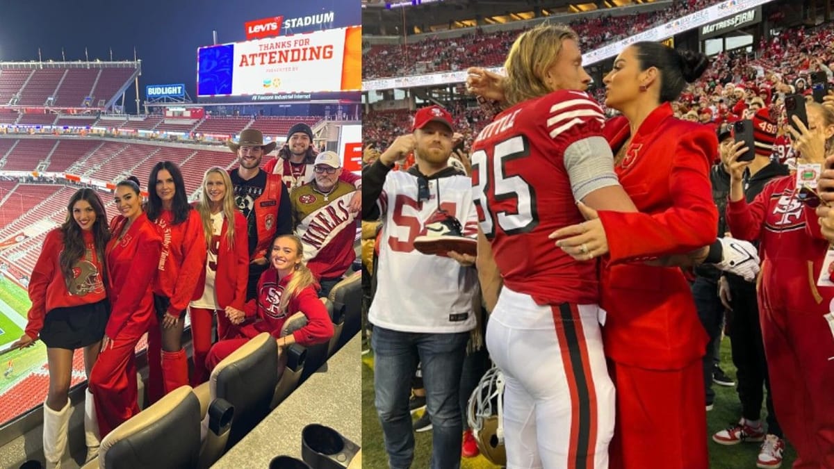 IN PHOTOS: George Kittle's wife Claire dishes on the jingle of sports ...