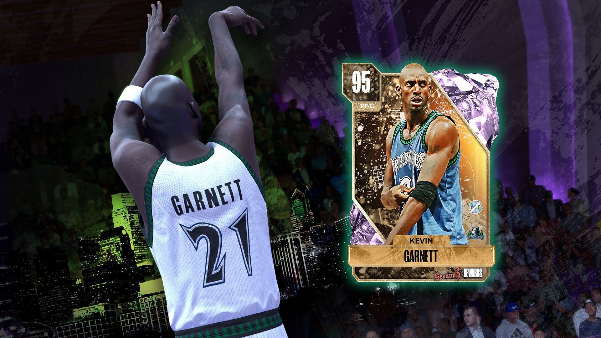 The upcoming Kevin Garnett card (Image via 2K Games)