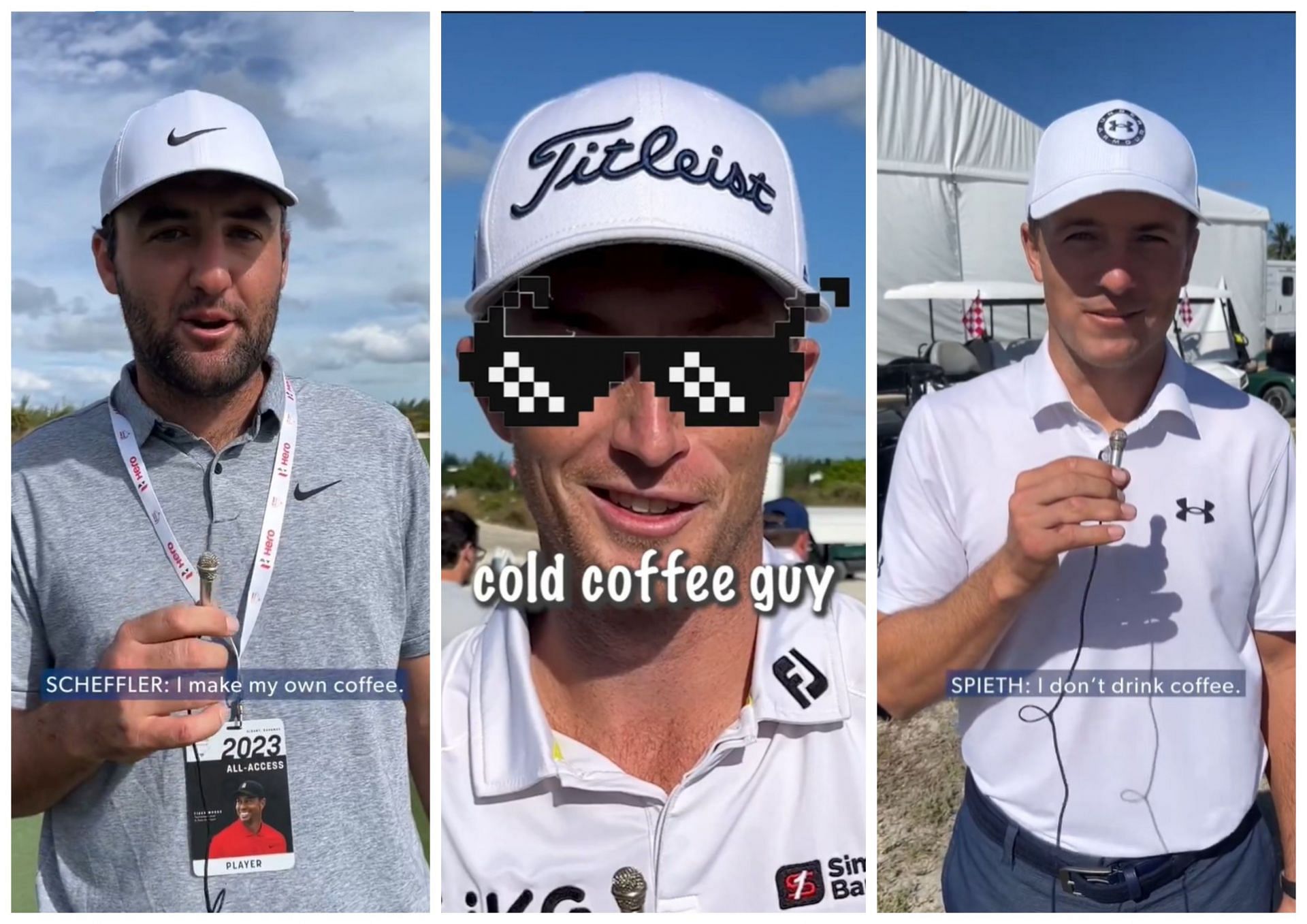 PGA Tour players reveal their favorite pick up coffee order (Images via PGA Tour)