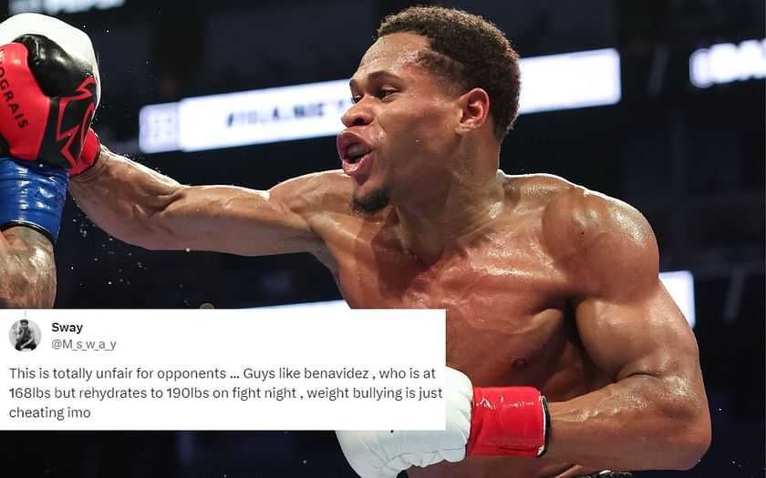 Boxing "Devin Haney is a weight bully" Reported 8.2 lbs. weight