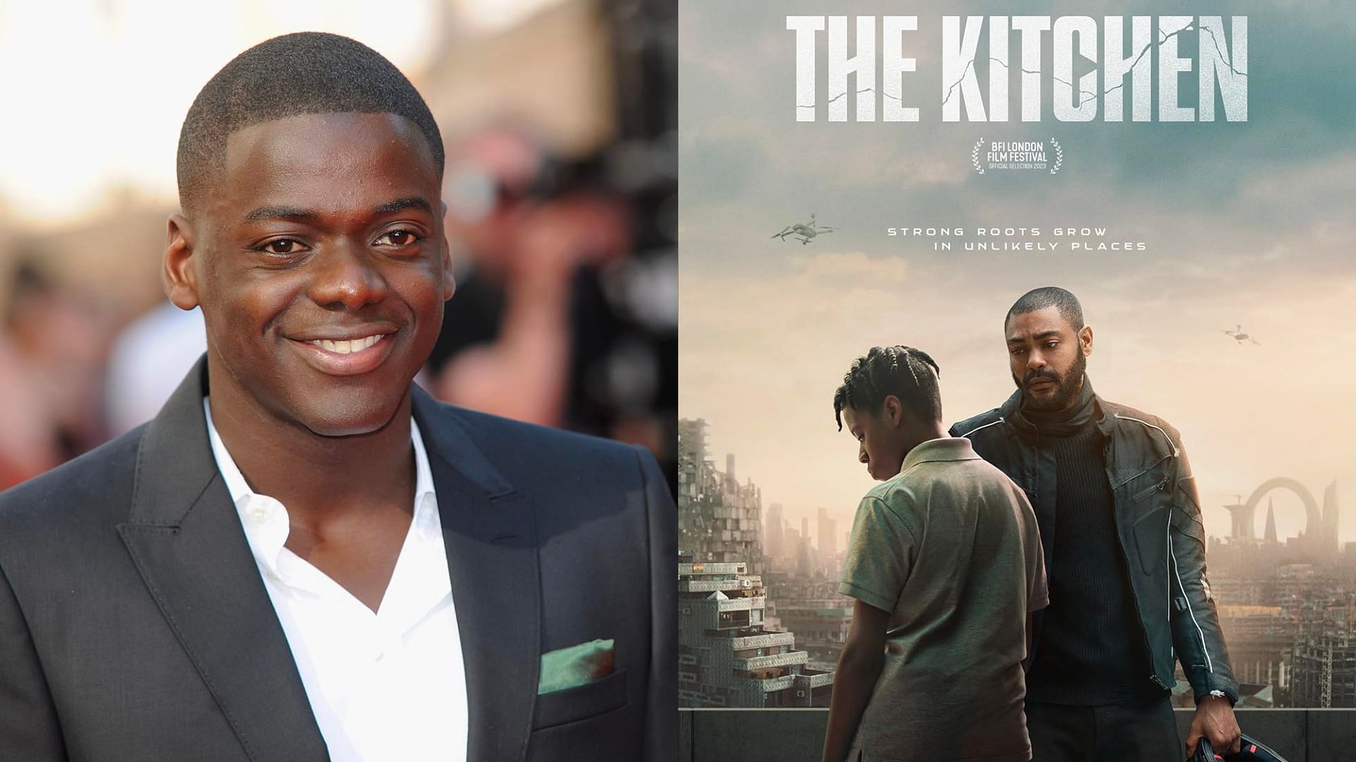 (L) Daniel Kaluuya is a co-director of (R) The Kitchen that