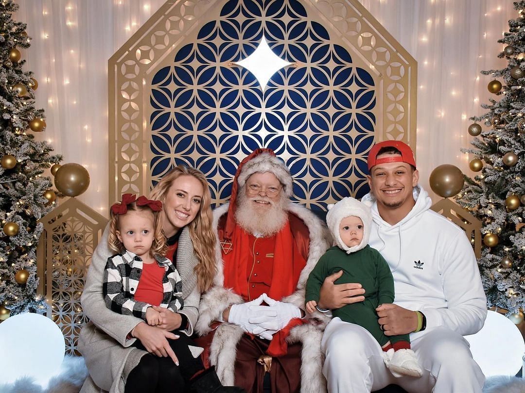 Brittany and Patrick Mahomes with daughter Sterling and son Bronze (Brittany Mahomes/IG)