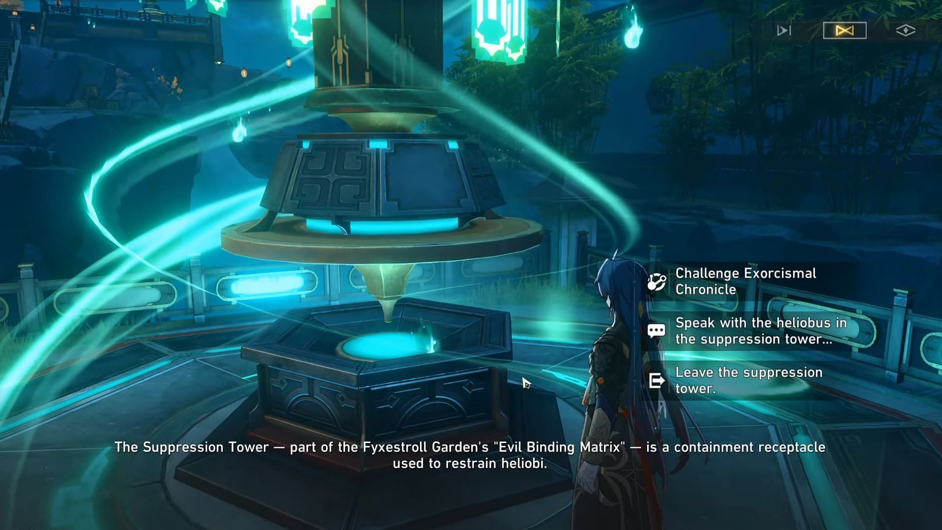 The first Suppression Tower unlocks after completing the Twins quest (Image via HoYoverse)