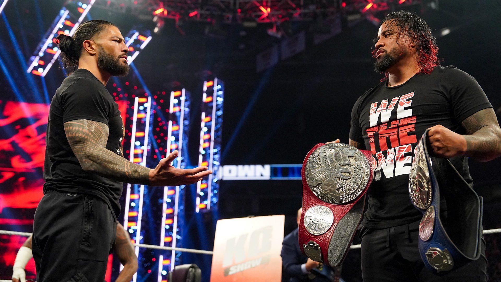 Jimmy Uso and Roman Reigns