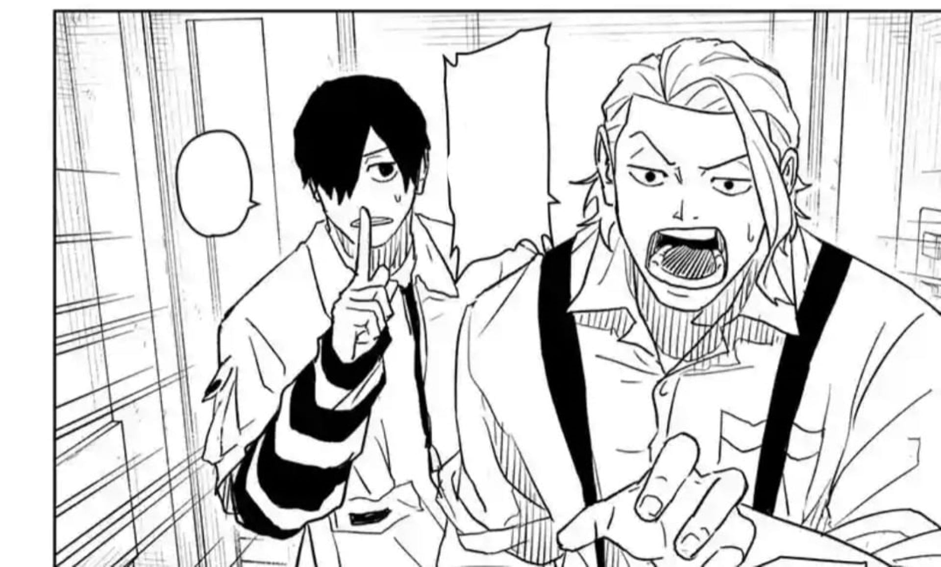 Shiba, and Azami (back) as seen in the manga (Image via Takeru Hokazono/Shueisha)