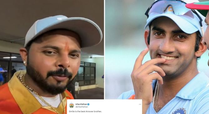 “Smile is the best answer brother” – Irfan Pathan reacts to Gautam Gambhir’s indirect response to S Sreesanth