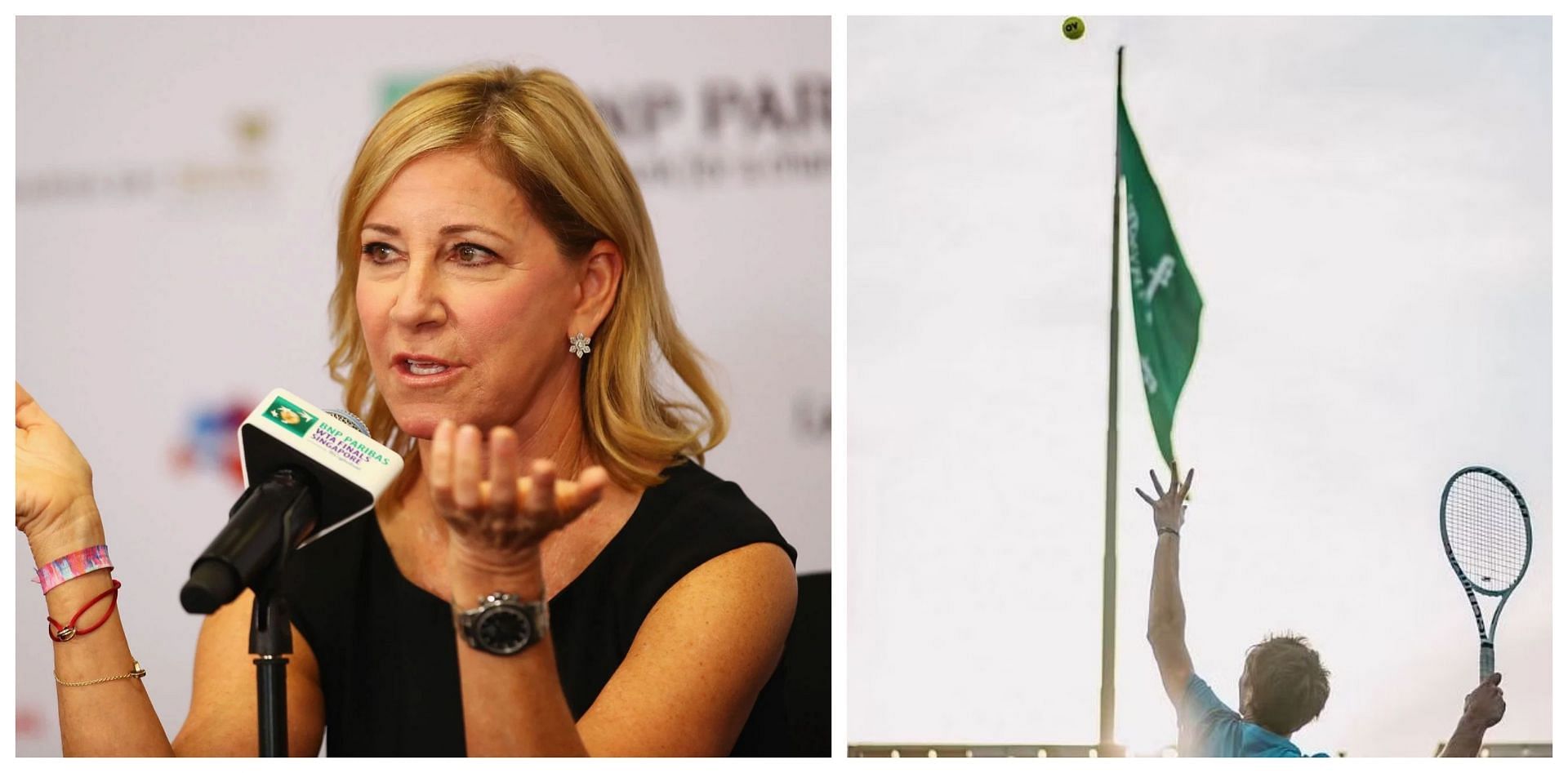 Chris Evert has backed the chorus to be judicious in awarding professional events to Saudi Arabia