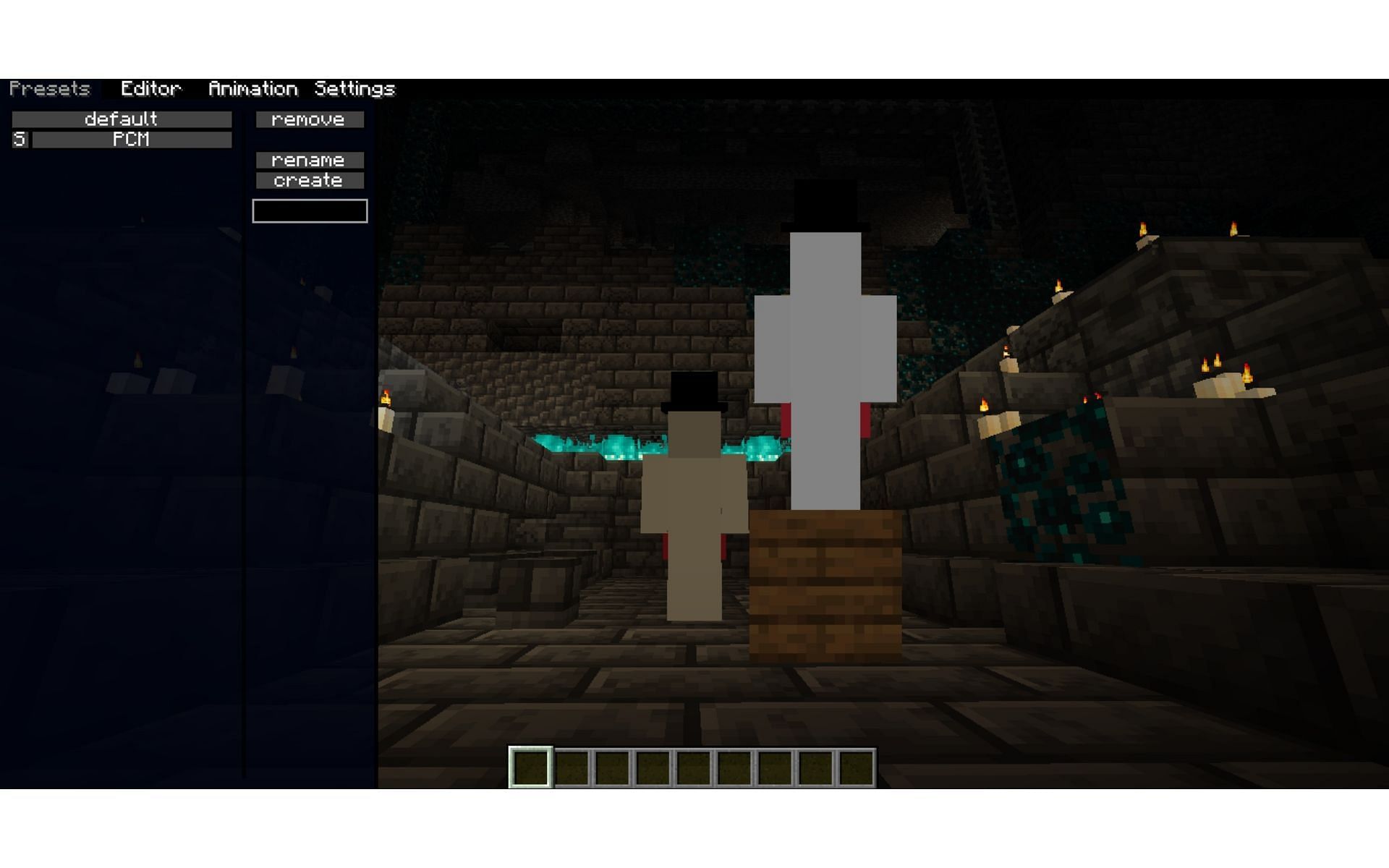 Players can easily customize their character with this user-friendly mod. (Image via Modrinth)