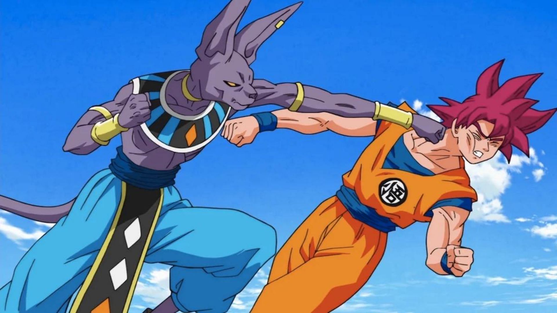 Goku and Beerus as shown in anime (Image via Toei Animation)