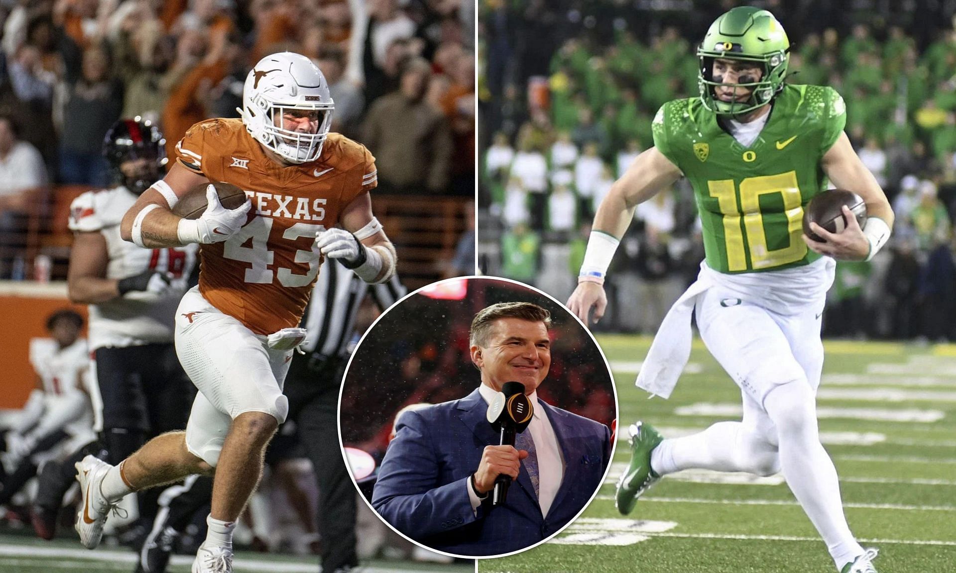 Rece Davis of ESPN shared his insights on a hypothetical game featuring Oregon and Texas