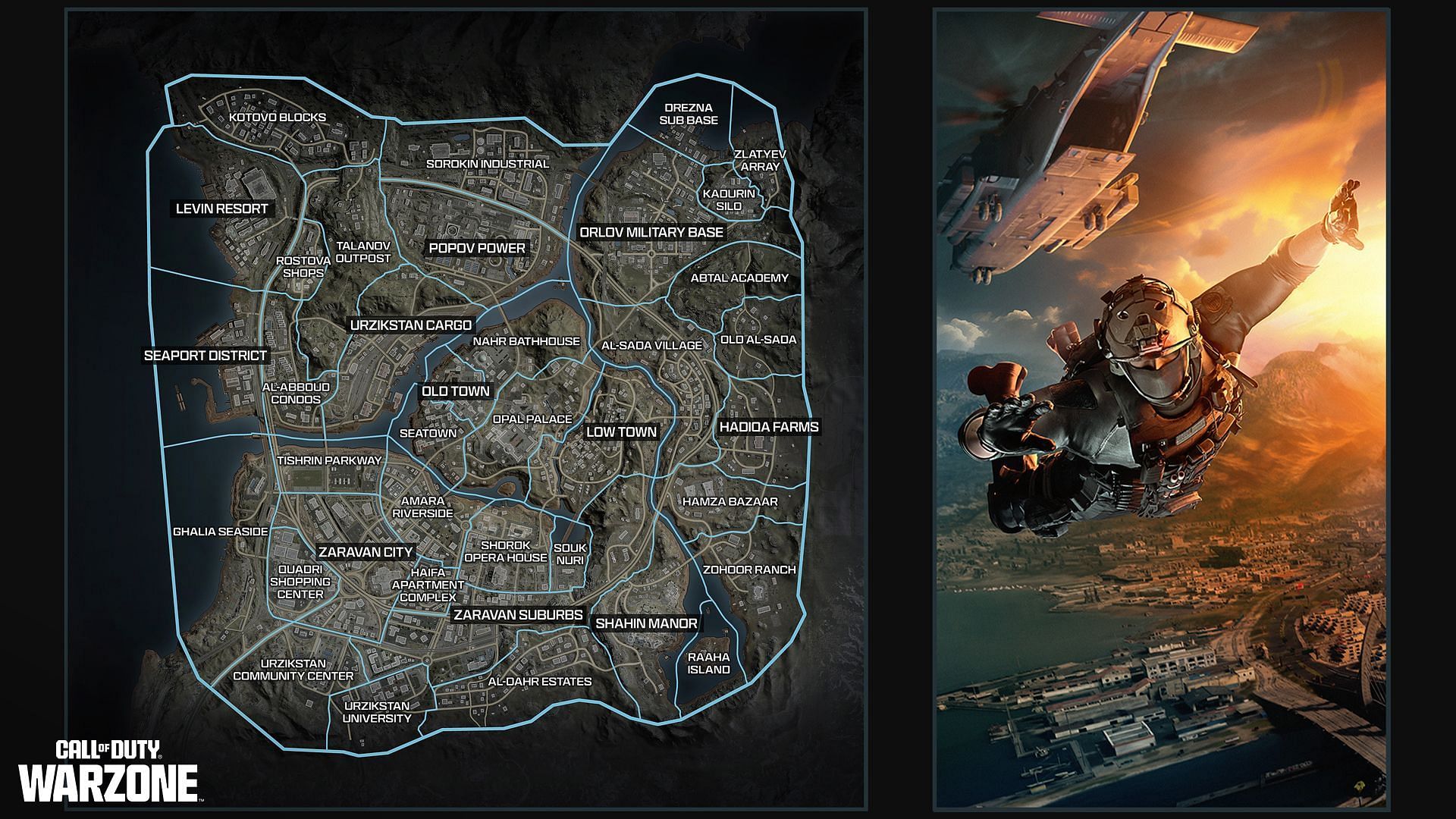 Urzikstan map (Image via Activision)