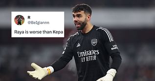 "I'm sick of it already", "Worse than Kepa" - Arsenal fans blast David Raya after 4-3 win over Luton Town