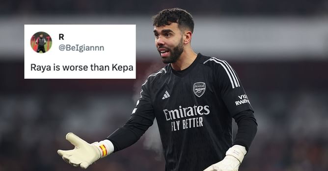 "I'm sick of it already", "Worse than Kepa" - Arsenal fans blast David Raya after 4-3 win over Luton Town