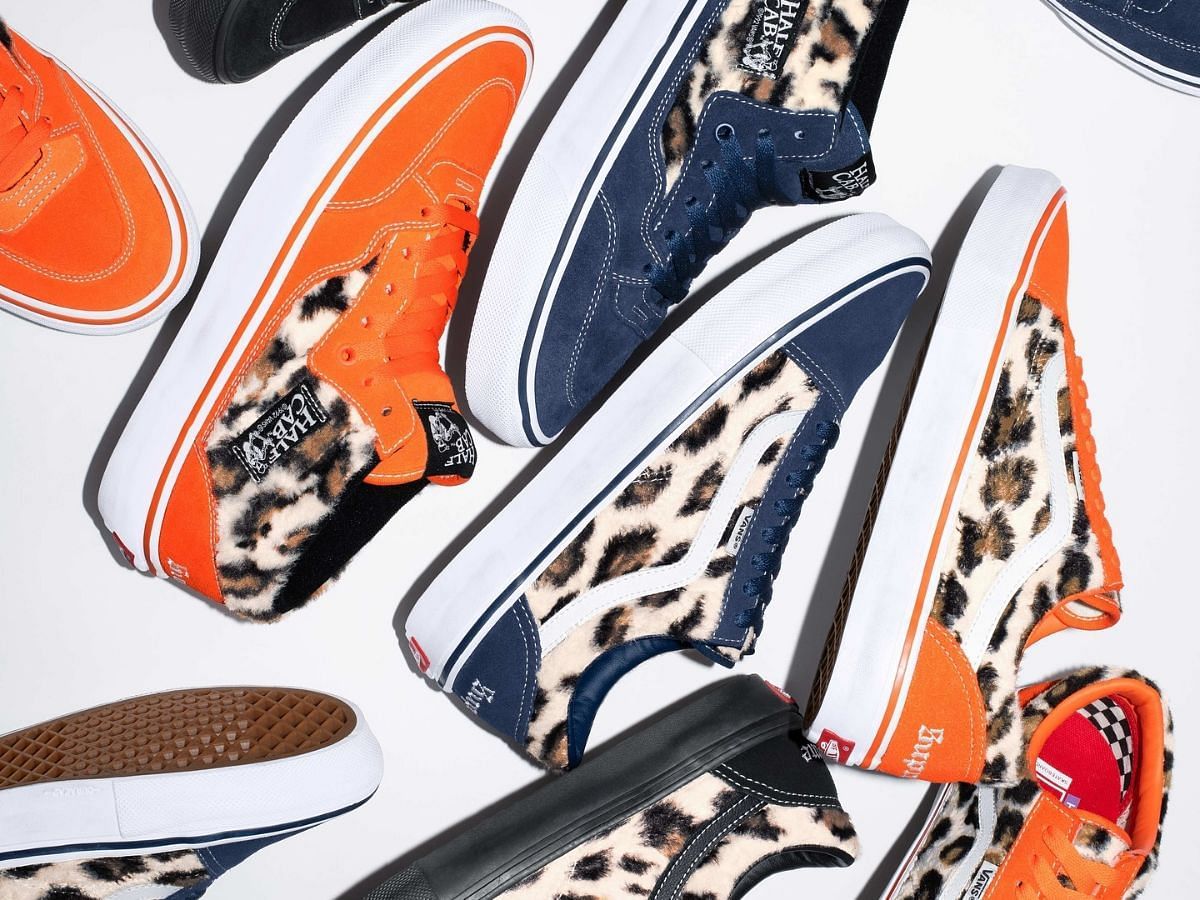 Supreme x Vans Cheetah Print sneaker collection (Image via Supreme)