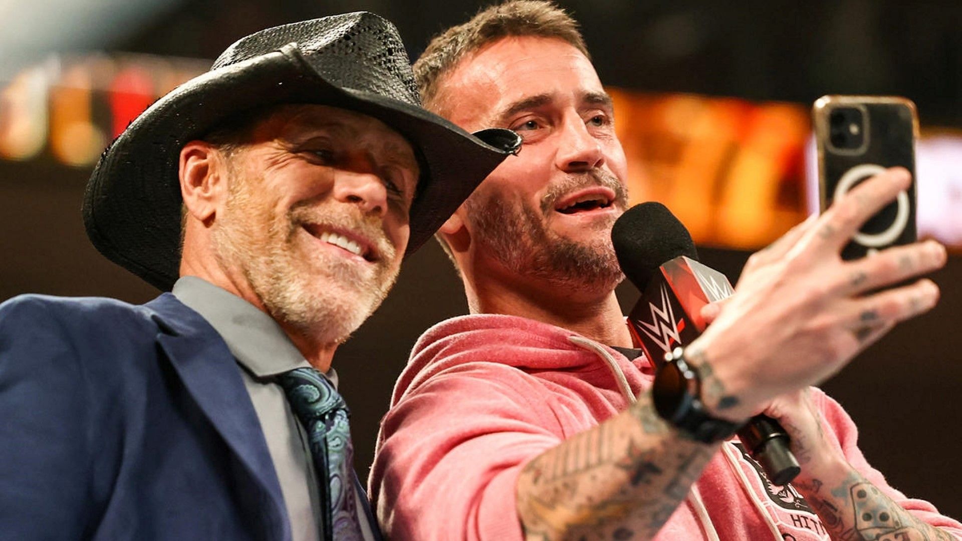 Shawn Michaels and CM Punk at WWE NXT Deadline