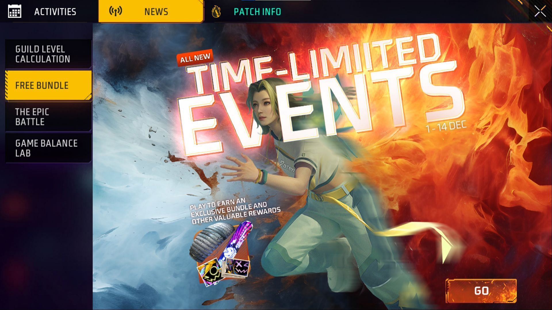 New events have arrived (Image via Garena)