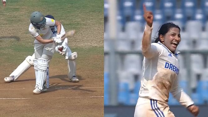 [Watch] Yastika Bhatia's brilliant catch gives India the huge wicket of Ellyse Perry during one-off Test against Australia