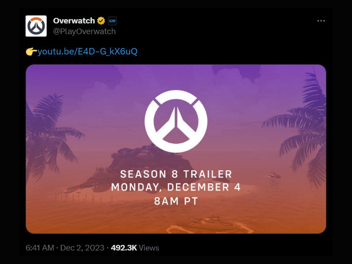 Overwatch&rsquo;s poster emulating Rockstar Games&rsquo; announcement style (Image via Sportskeeda)