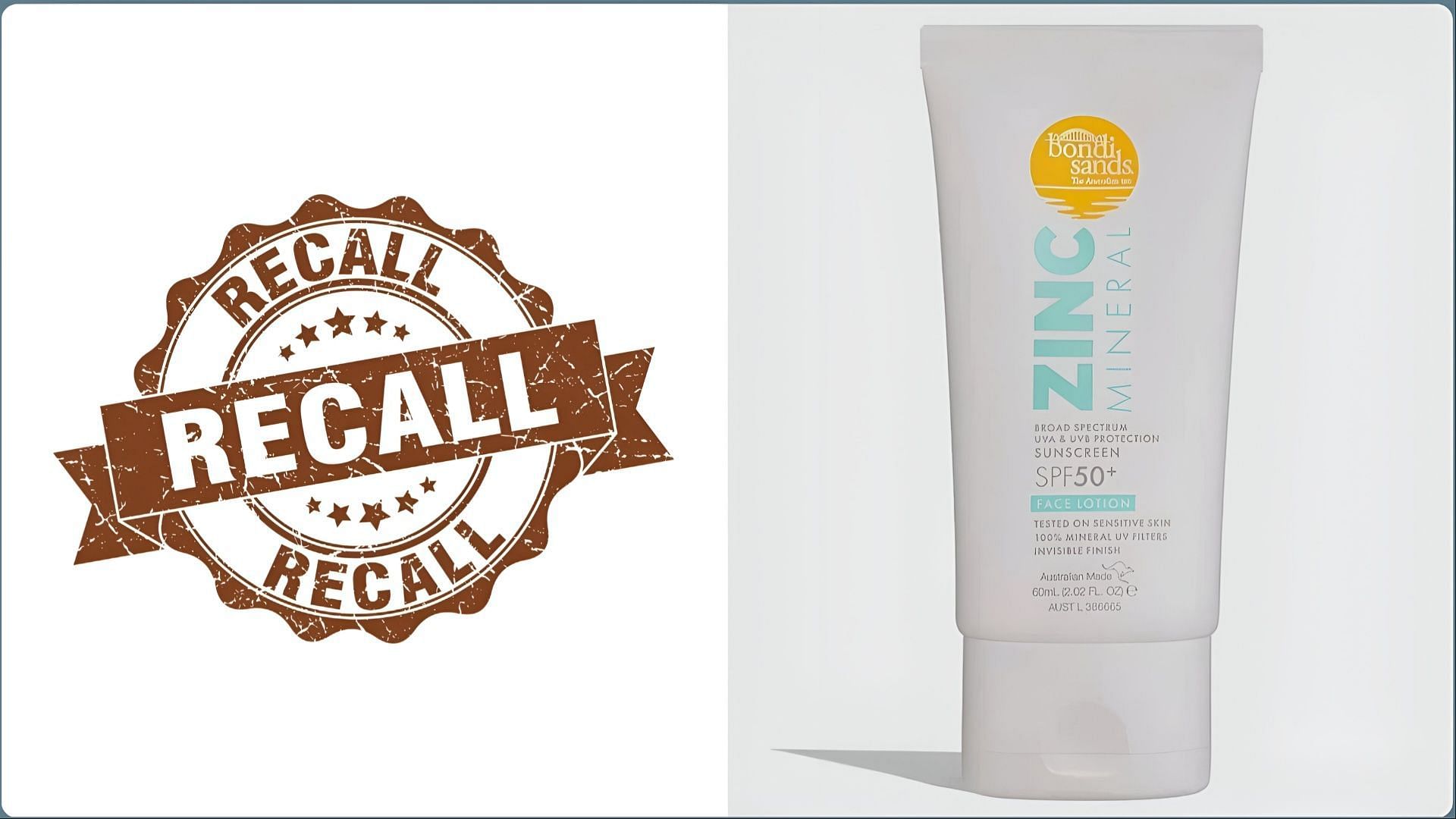 Bondi Sands recalls sunscreen products over effectiveness issues (Image via Therapeutic Goods Administration, Australia)