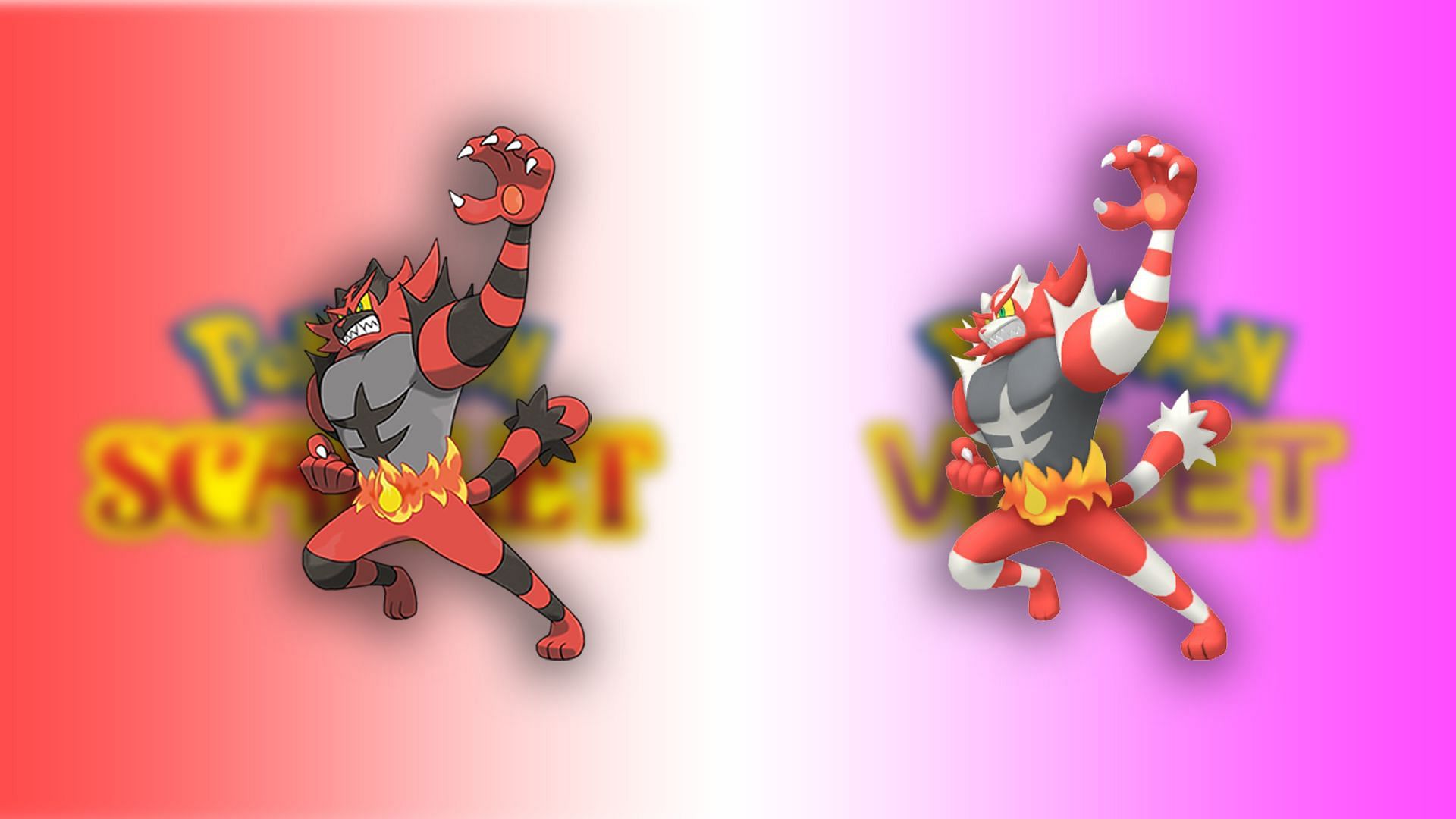 Regular and Shiny Incineroar (Image via The Pokemon Company)
