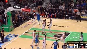 Watch: Giannis Antetokounmpo skyrockets for alley oop slam off inbounds pass