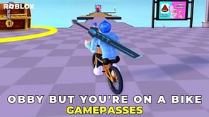 Exploring all the Gamepasses in Roblox Obby But You're On a Bike