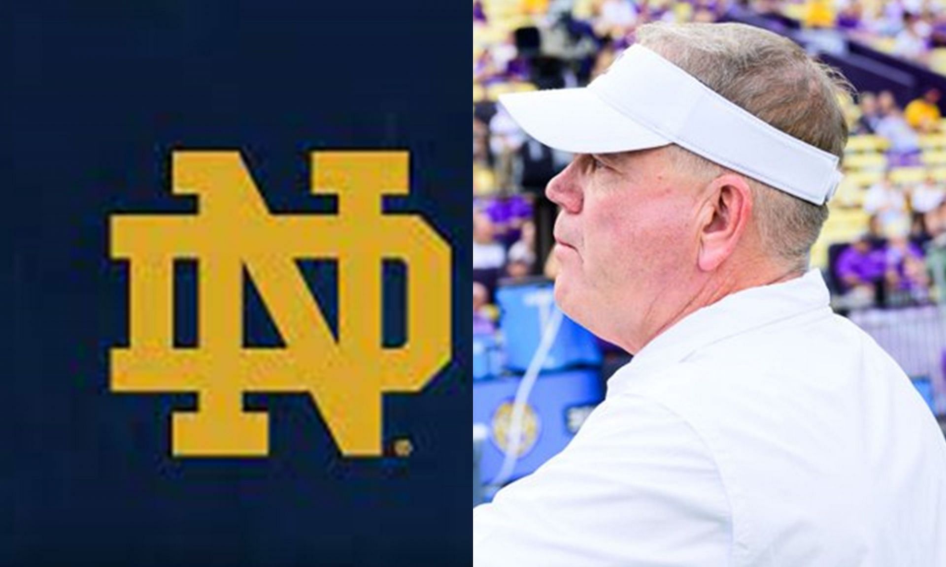 Notre Dame, LSU HC Brian Kelly, via X