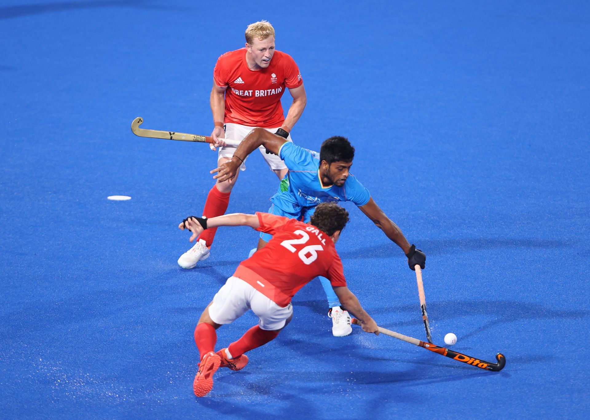 Varun Kumar in action at the Tokyo Olympics