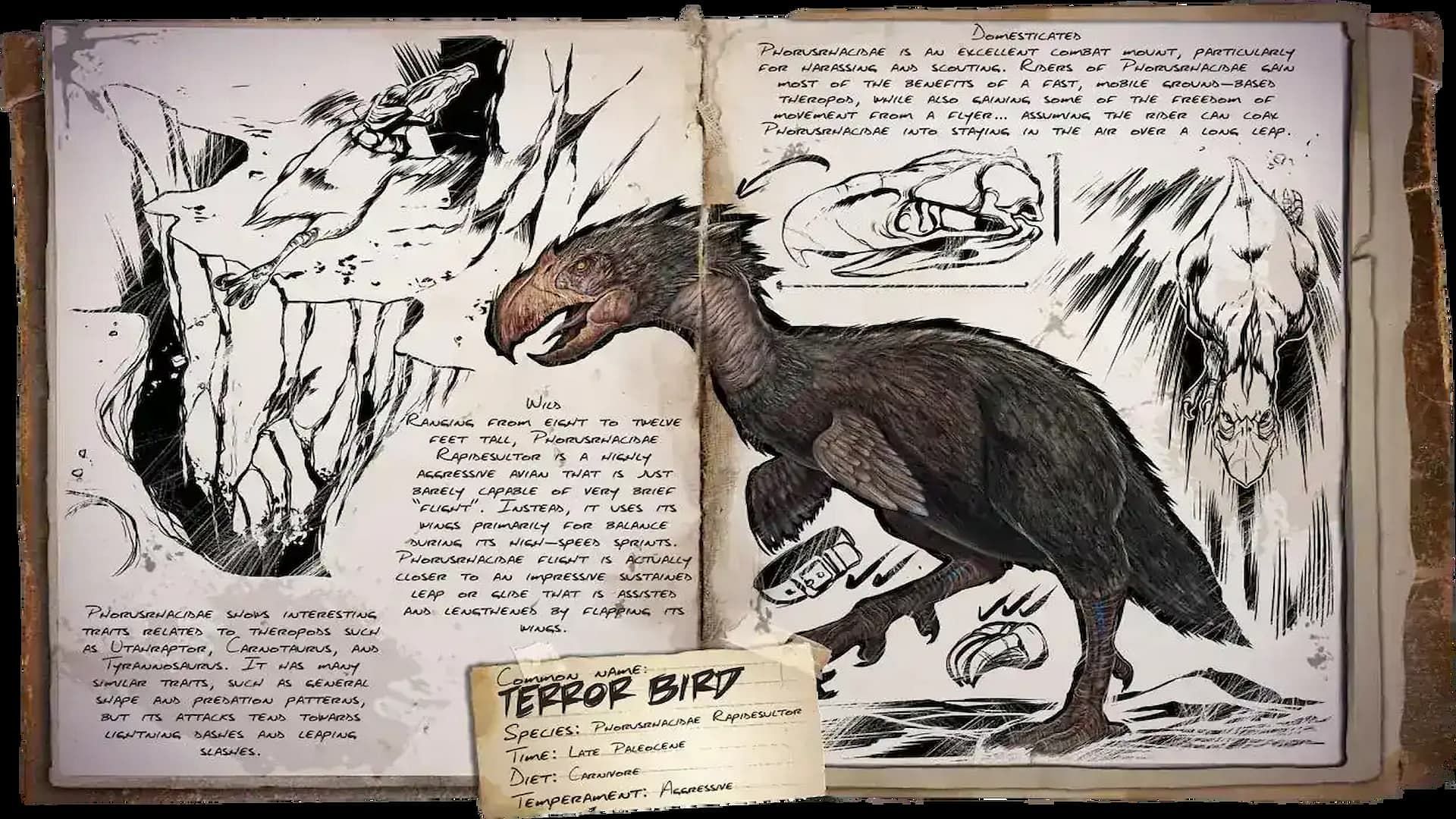 The Terror Bird is an excellent tame for scouting. (Image via Studio Wildcard)