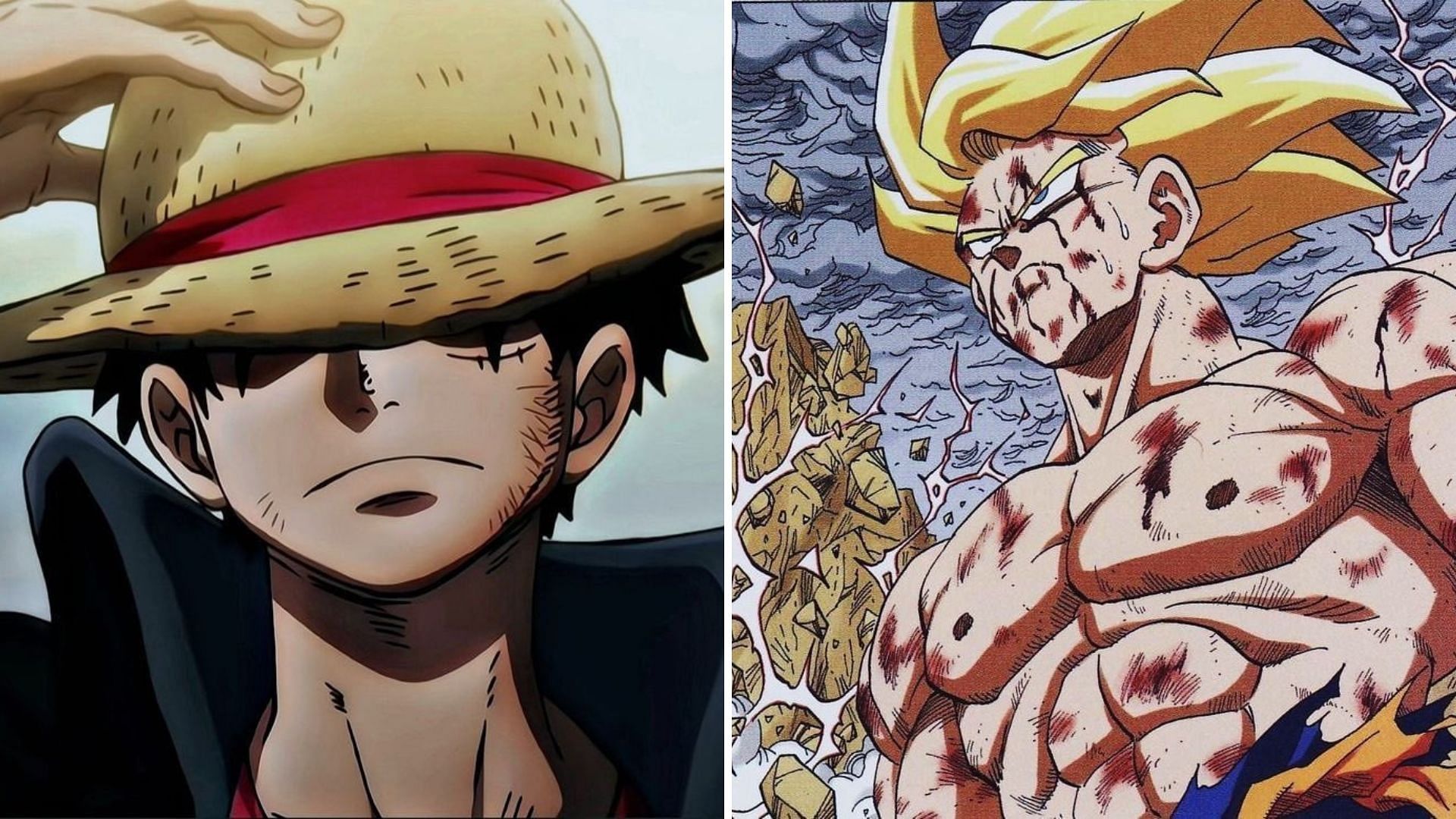The similarities between Goku and Luffy (Image via Sportskeeda)