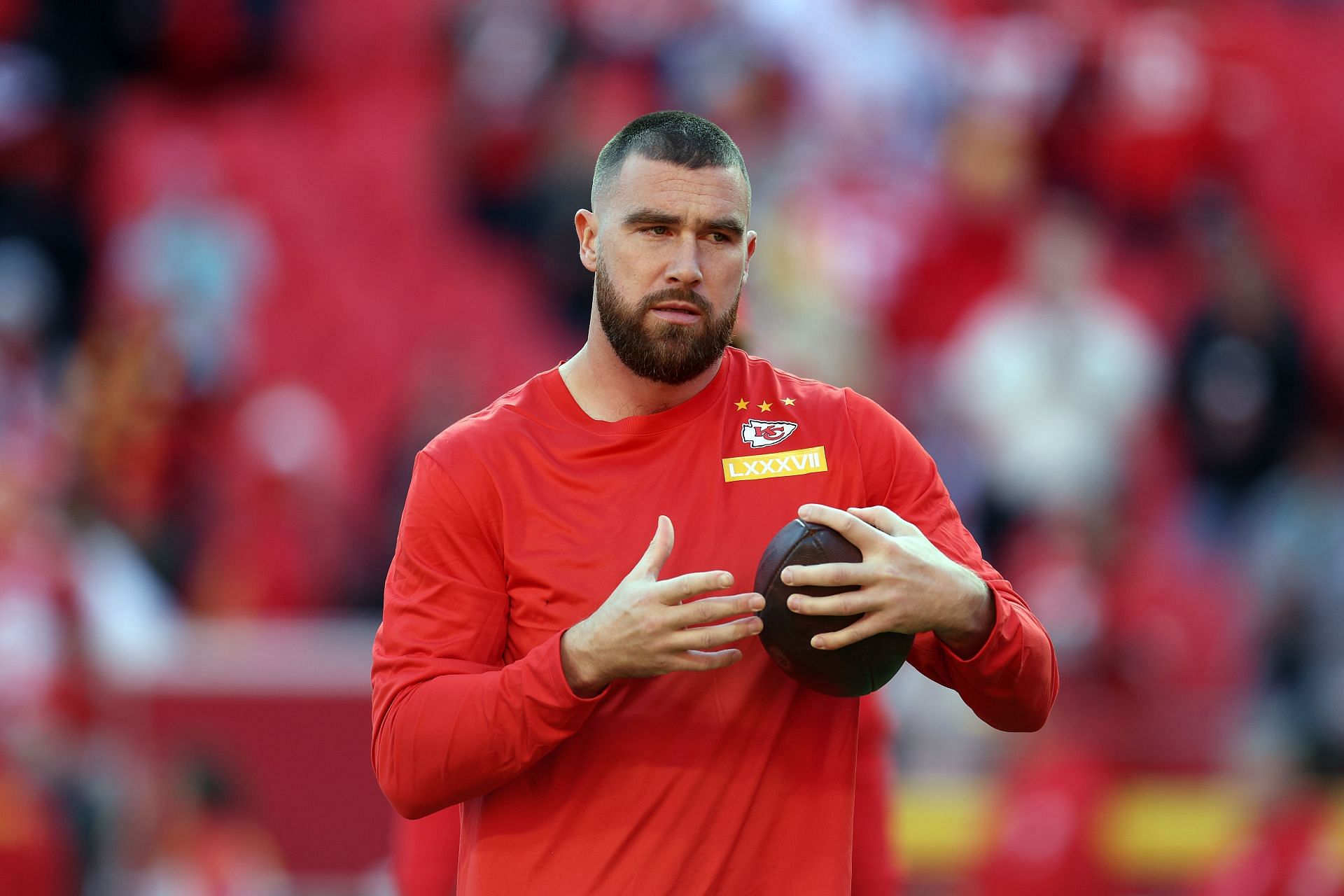 Travis Kelce at Buffalo Bills v Kansas City Chiefs