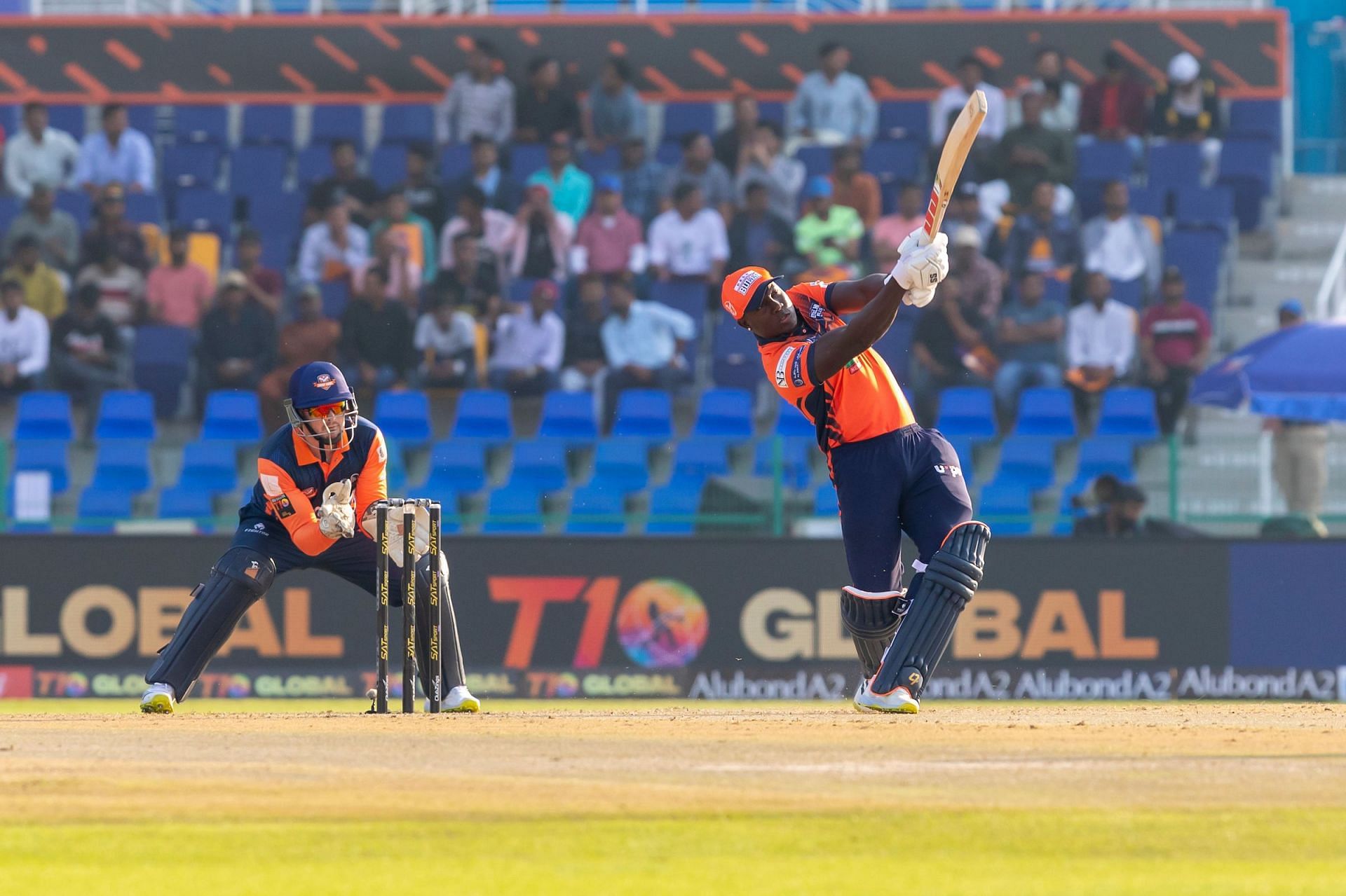 Rovman Powell is leading the Delhi Bulls in the ongoing Abu Dhabi T10 (Picture Credits: Abu Dhabi T10).