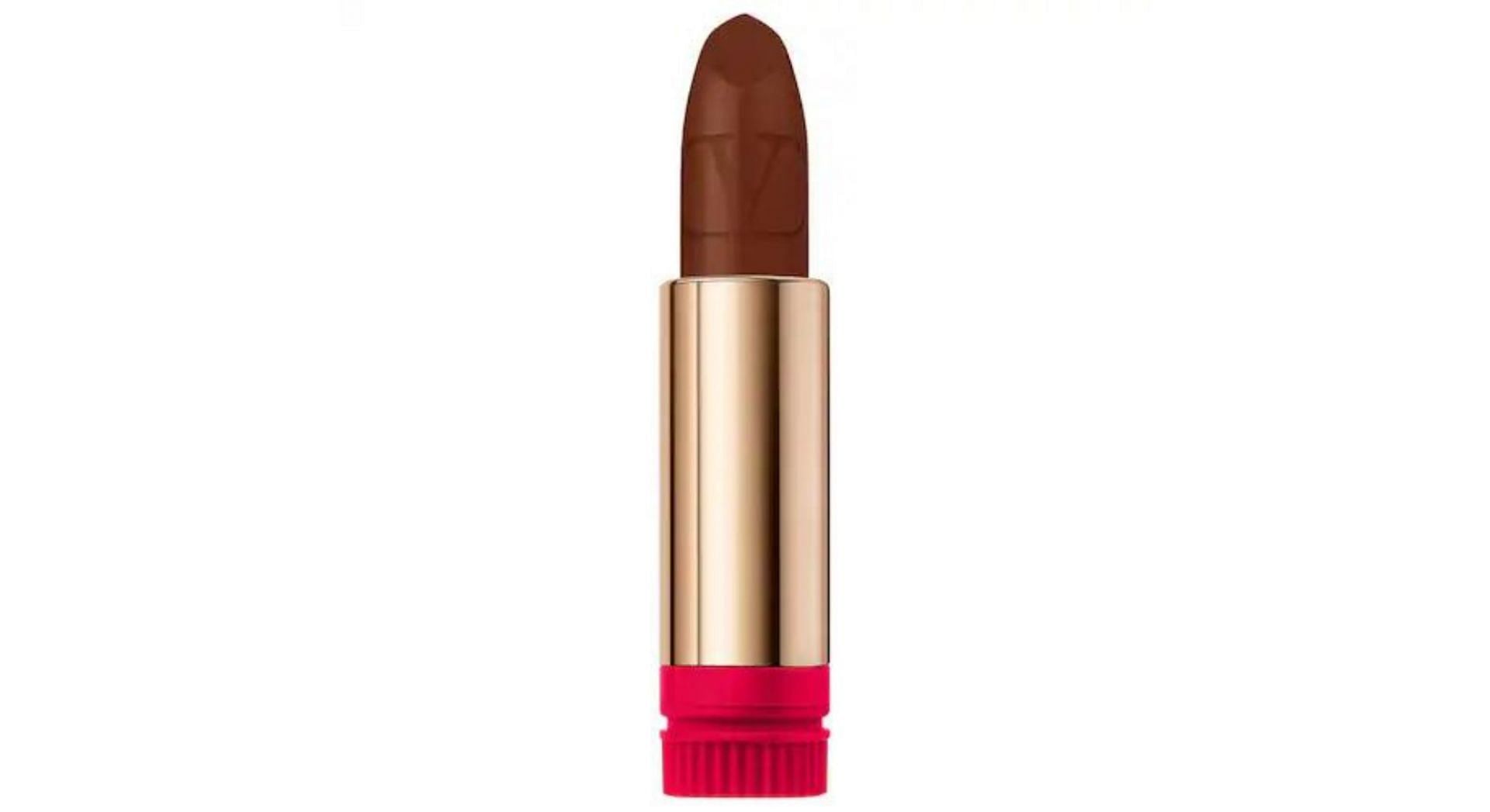 VALENTINO Rosso Valentino High Pigment Refillable Lipstick 199A Deep Nude (Image via Sephora)