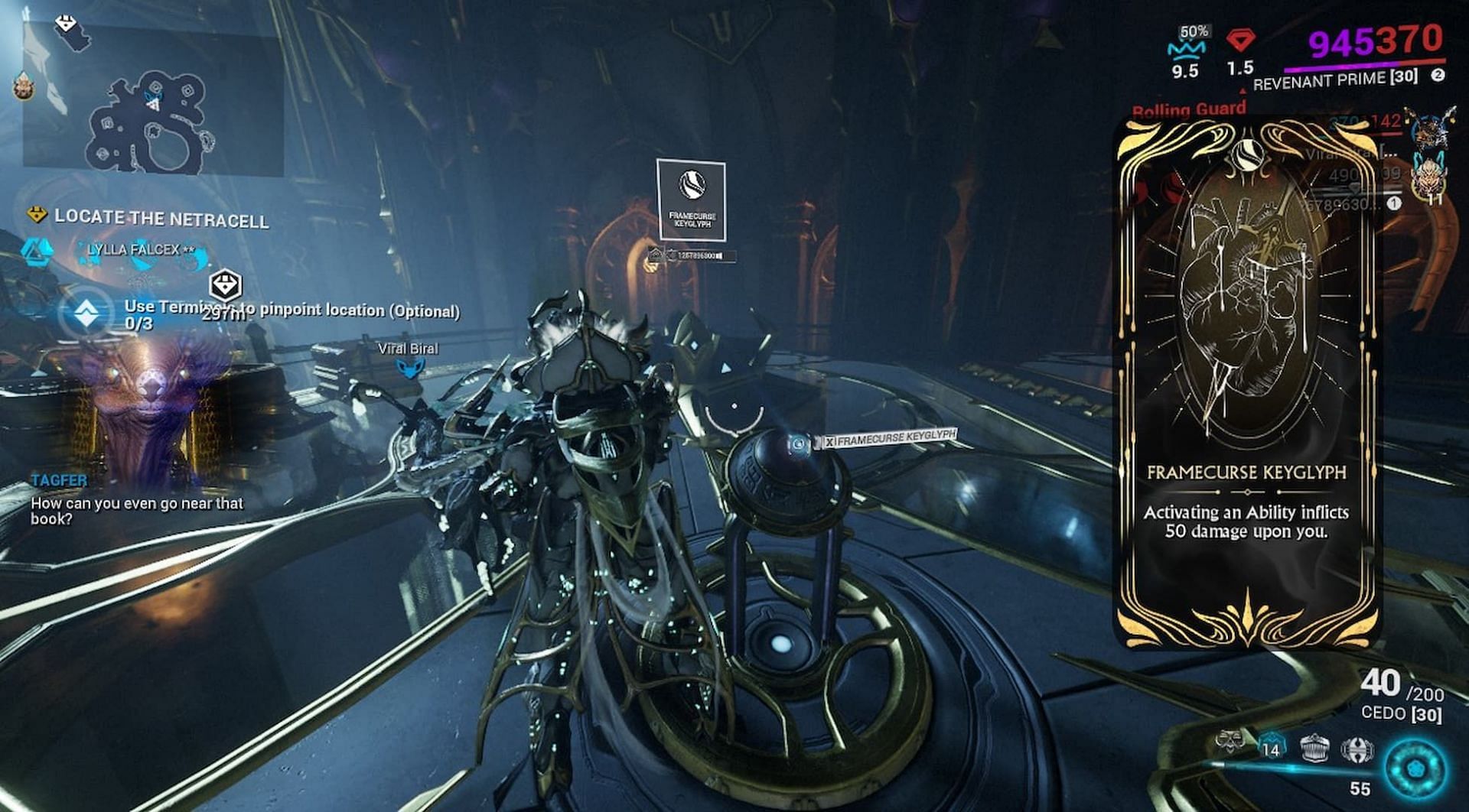 One player can carry all four keyglyphs (Image via Digital Extremes)