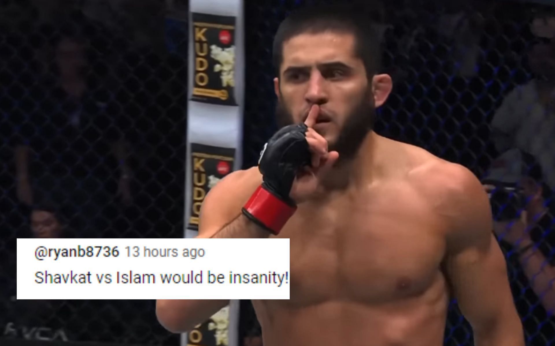 A UFC insider recently claimed Islam Makhachev [Pictured] will be moving up to welterweight soon [Image courtesy: UFC - YouTube]