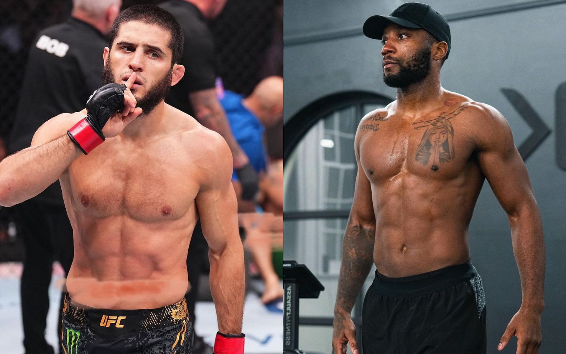 Islam Makhachev (left) has expressed interest in fighting Leon Edwards (right) [Image credits: @islam_makhachev and @leonedwardsmma on Instagram]