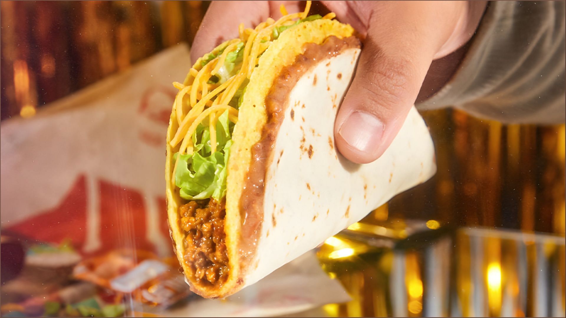 Double Decker Tacos are available nationwide for a limited time (Image via Taco Bell)