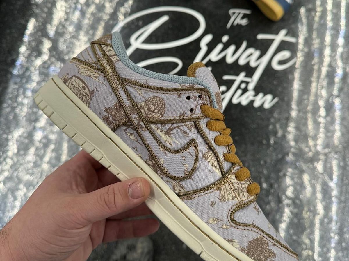 Nike SB Dunk Low Premium Pastoral Print sneakers (Image via SBD)