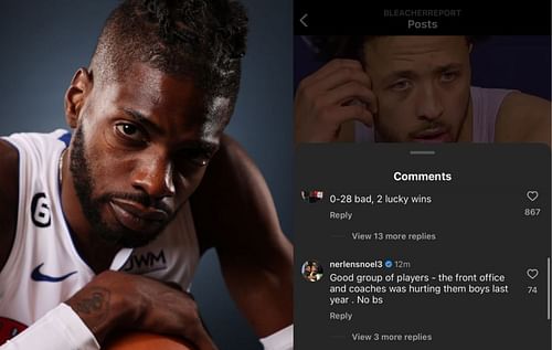 LOOK: Nerlens Noel's throws a jab at the Pistons front office and coaches after their 25th consecutive loss