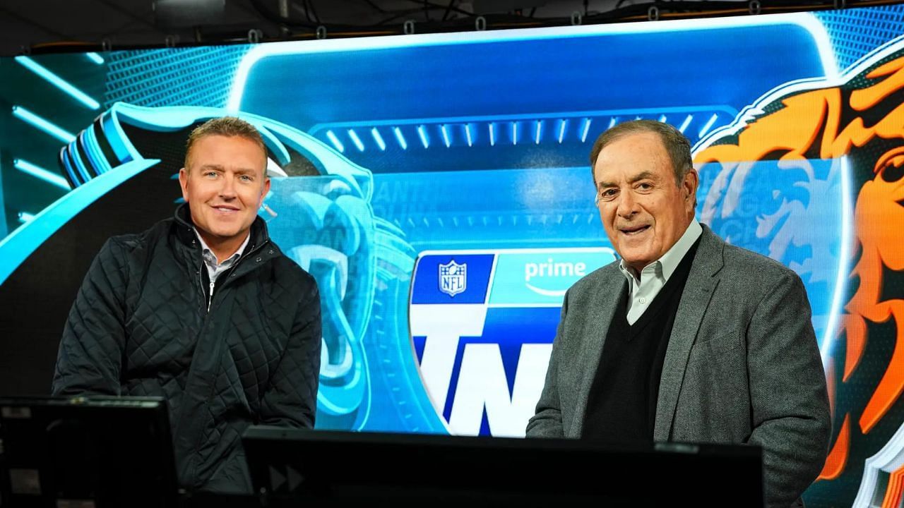 Al Michaels (right) with Kirk Herbstreit (left) on TNF