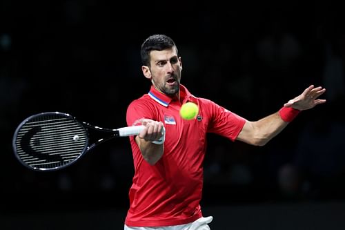 The World No. 1 in action at the Davis Cup