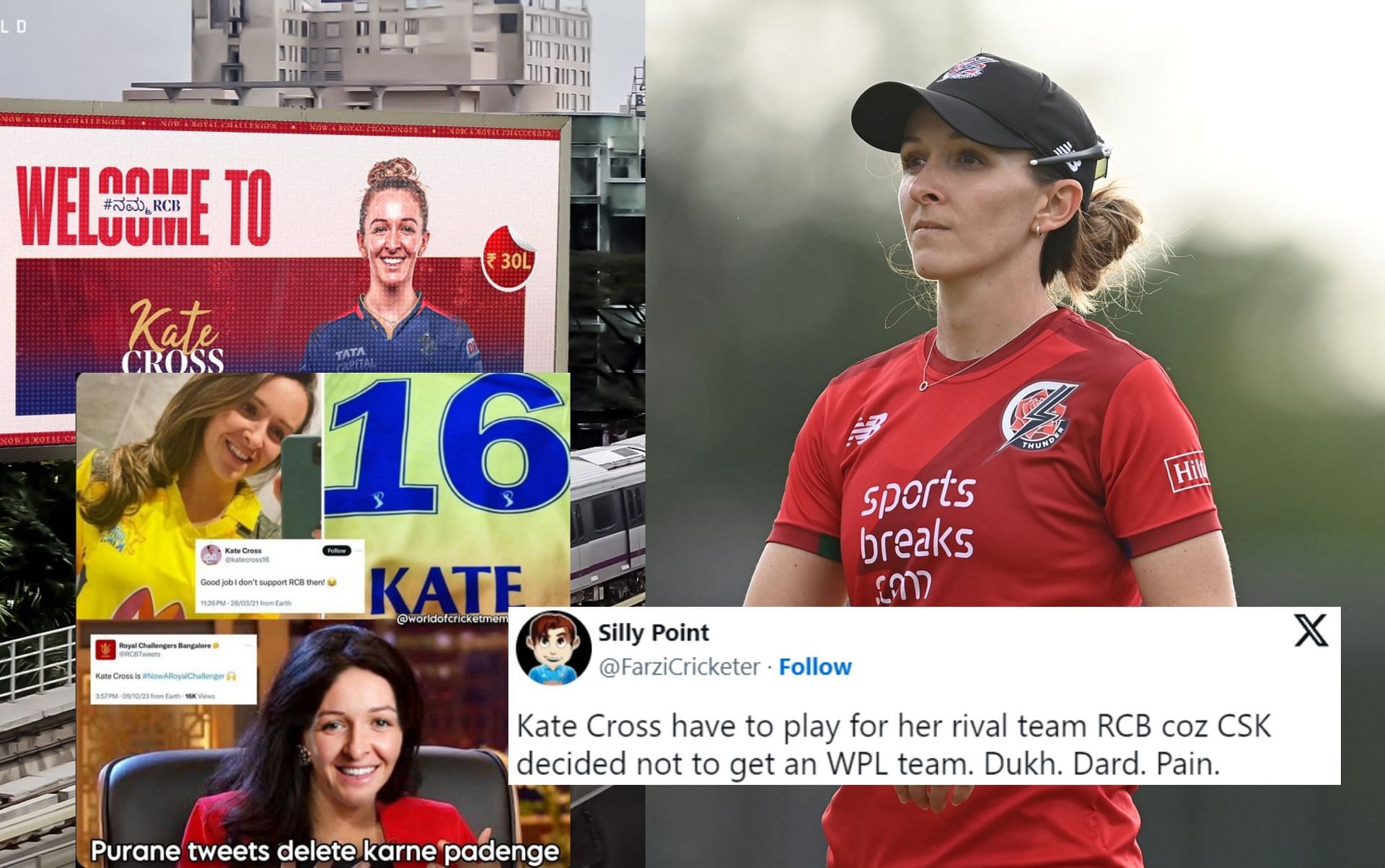 Fans react after RCB roped in Kate Cross in WPL auction.  
