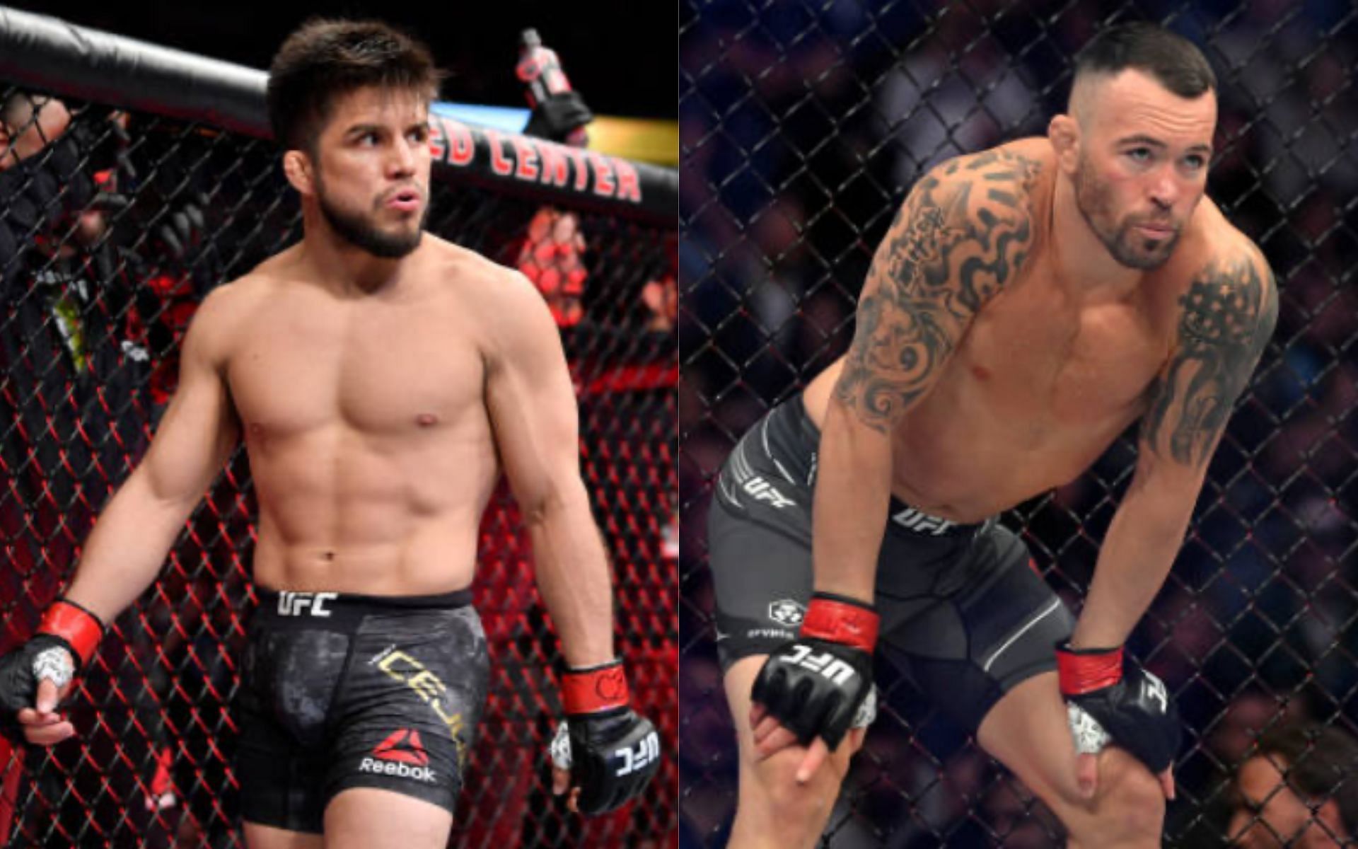 Henry Cejuo (left) criticizes Colby Covington (right) after UFC 296 [Photo Courtesy of Getty Images]
