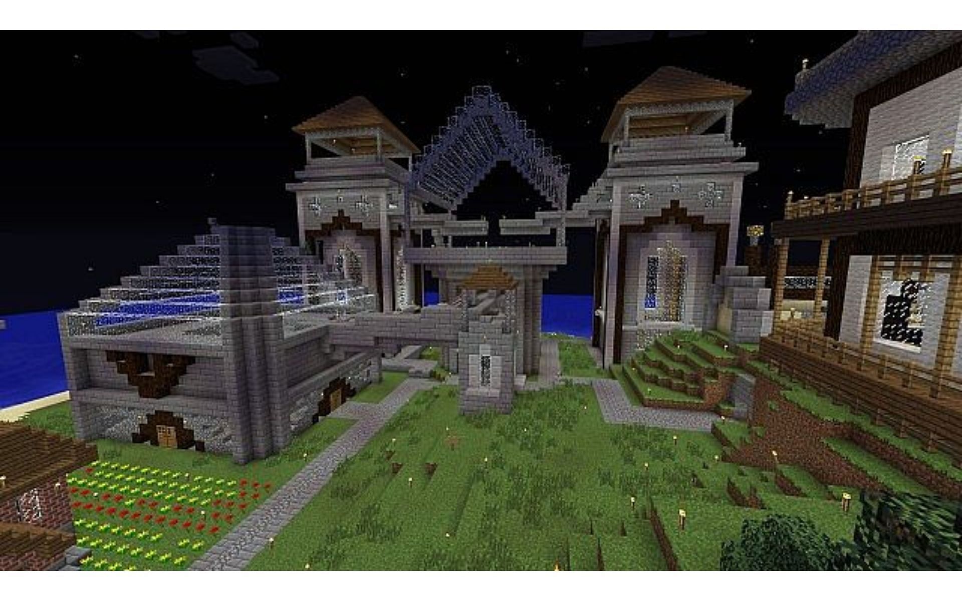 An automated farm complex build (Image via Planet Minecraft)