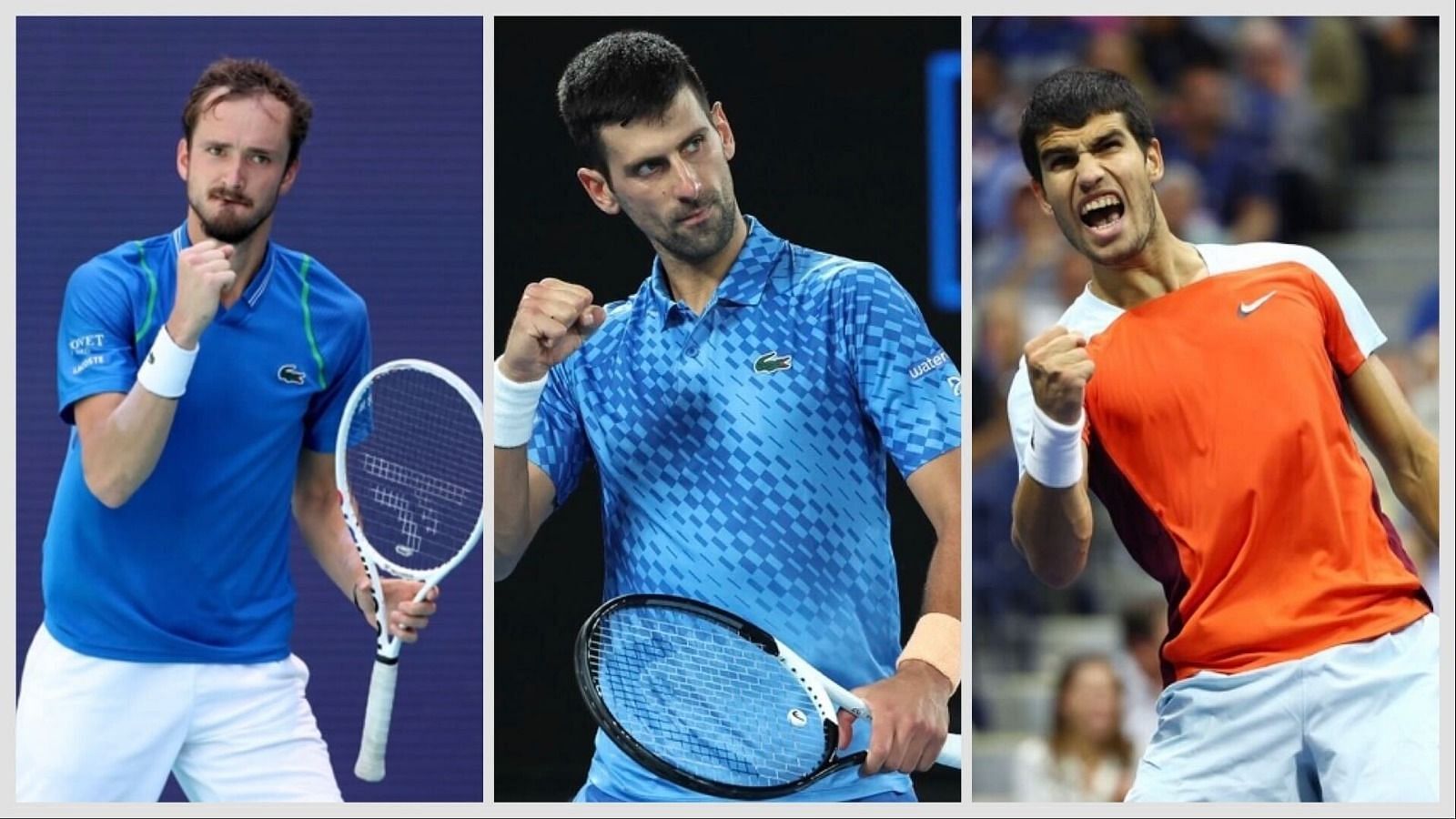 Djokovic, Alcaraz and Medvedev were the leading players in 2023