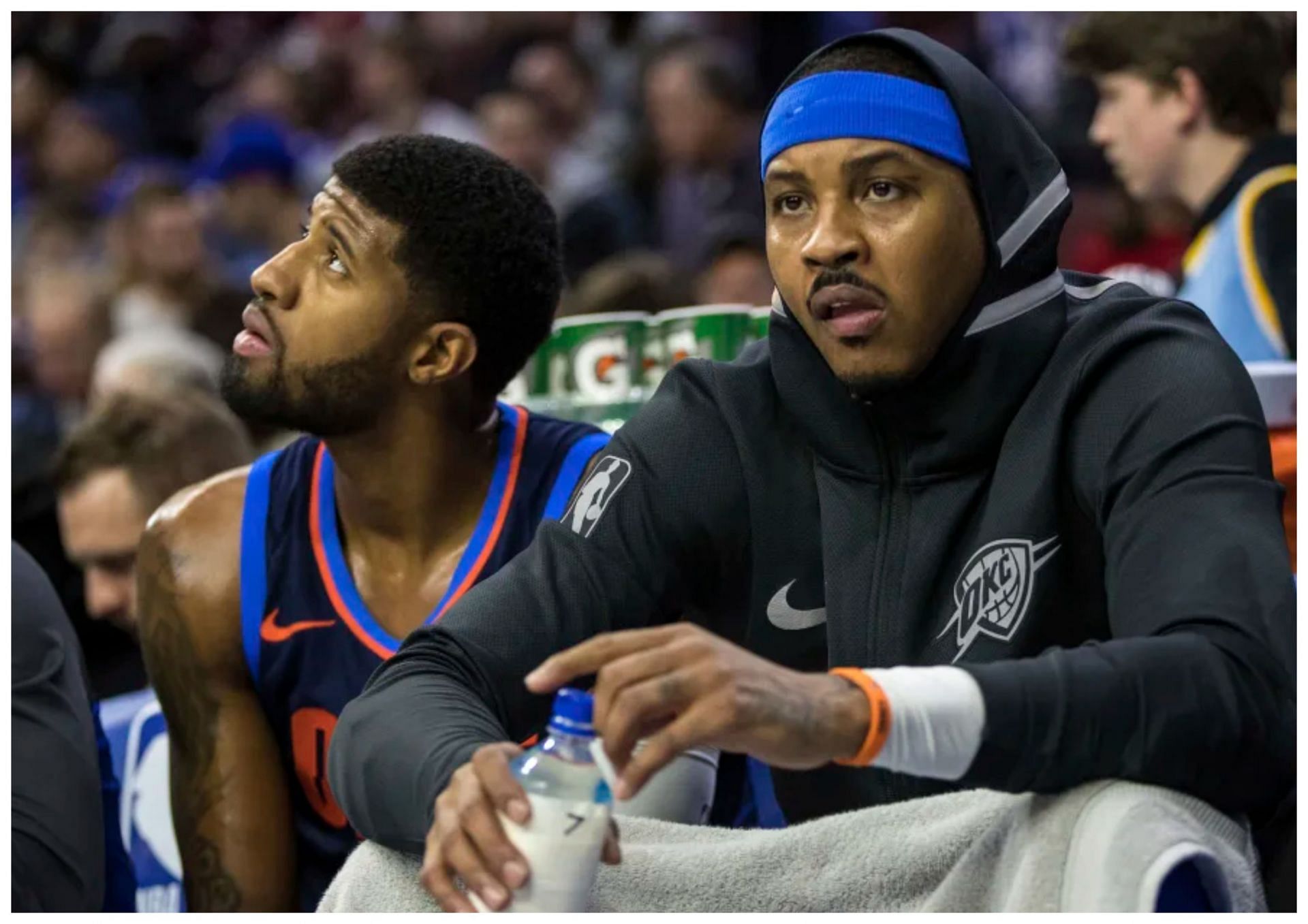 Carmelo Anthony (right) drops truth bomb on why today